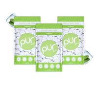 PUR Gum | Chicle Sin Azúcar | Con Xilitol | Vegano, Sin Aspartamo y Sin Gluten | Chicle Natural Con Sabor a Coolmint, 55 Piezas (Paquete de 3)