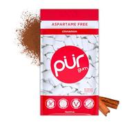 PUR Gum chicle sin azúcar con xilitol, vegano, sin aspartamo y sin gluten, sabor cinnamon, 55 piezas (paquete de 1)