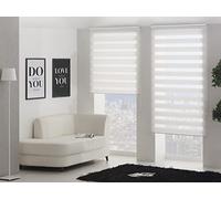 PUR LINE | Estor Enrollable Noche y Día Tamaño Ancho x Alto 100x250 - Estores Noche y Día Tamaño Tela 97x245 Instalación Pared o Techo - Panel Noche y Día Color Crema