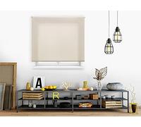 PUR LINE | Estor Enrollable Tamaño 120x175 cm Ancho x Alto Regulación de Luz - Estor Translúcido Tamaño Tela 117x170 cm Color Beige Instalación Pared o Techo