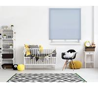 PUR LINE | Estor Enrollable Tamaño 180x175 cm Ancho x Alto Regulación de Luz - Estor Translúcido Tamaño Tela 177x170 cm Color Celeste Instalación Pared o Techo