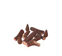 PUR LINE | Piedras Decorativas Blancas de Fibra Cerámica para Chimenea de Etanol - Pack de 24 Unidades ignífugas, decoración Moderna y Elegante para Interiores (Troncos)