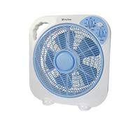PUR LINE | Ventilador de Suelo o Sobremesa Tipo Box Fan con Temporizador - 3 Velocidades, Oscilación Rotacional, Rejilla Extraíble y Asa de Transporte