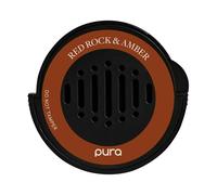 Pura- Recambio de fragancia para difusor de coche - Fragancia para difusor de coche - Aroma limpio y seguro de lujo - Fragancia duradera durante 30 días - Imprescindible para el coche - Red Rock & Amb