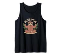 Pura Vida Costa Rica Meditación Yogui Perezoso - Costa Rica Camiseta sin Mangas