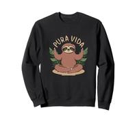 Pura Vida Costa Rica Meditación Yogui Perezoso - Costa Rica Sudadera