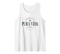 Pura Vida Costa Rica Moderno CV25X Camiseta sin Mangas