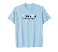 Pura Vida, Costa Rica, ola, sol, felicidad, satisfacción Camiseta