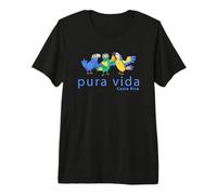 Pura Vida Loros Costa Rica Aves Camiseta Premium