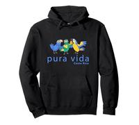 Pura Vida Loros Costa Rica Aves Sudadera con Capucha