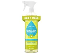 Puracy Natural Baby Laundry Stain Remover, Enzyme Odor Eliminator, Free & Clear, 16 Ounce (Laundry Stain Remover)