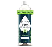 Puracy Natural Carpet & Upholstery Shampoo - Eliminates Stains & Odors - 4x Concentrated - For Machines & By Hand - Sulfate-Free & Non-Toxic - Child & Pet Safe - Fresh Citrus 25 fl oz