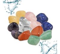 PURAJA Mezcla de Piedras Preciosas | Set de Piedras Curativas Premium para Purificar el Agua | Cristales Naturales para Agua (Set de 7 piedras pulidas)
