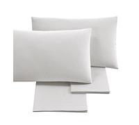 Puraluna Cuore - Juego de sábanas Maxi 180 x 200 | Made in Italy | Bajera ajustable H30 (blanco, tamaño king)