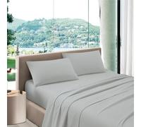 Puraluna Juego de sábanas tamaño Queen, juego de sábanas Made in Italy (Perla, Queen Size)