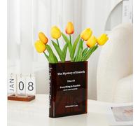 Puransen Jarrón de Flores acrílico para decoración estética de habitación, Estilo Libros para Estante de Mesa Moderno, decoración del hogar, Apto para Oficina, Escritorio, Dormitorio, Sala de Estar
