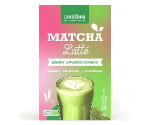 Purasana Matcha Latte Orgánico Instantáneo 6 x 10 g