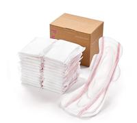 PurComfy 24 almohadillas posparto de alta calidad con alas, gran absorción máxima de maternidad posparto, ultra suaves, flujo pesado, protección segura contra fugas después del nacimiento