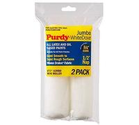 Purdy 140626013 paloma Jumbo Mini blanco - Rodillos de repuesto para, 2-Pack, 6 - 1/2 pulgadas x 1/2 pulgadas pan