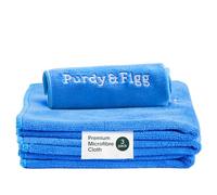 Purdy & Figg Paño de limpieza de microfibra, súper suave, sin rayas, multiusos, sin pelusas, resistente a los arañazos, súper absorbente y reutilizable, para el hogar y la cocina, paquete de 3, color