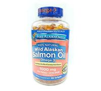 Pure Alaska Omega-3 Wild Alaskan Salmon Oil 1000mg Softgels 180-Count