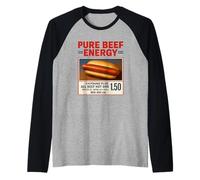 Pure Beef Energy I Got That Dog In Me Hot Dogs Combo Camiseta Manga Raglan