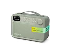 Pure Bloom DAB+ Radio Bluetooth altavoz 5.4 10 W 16 horas batería radio | Radio FM TFT pantalla a color 40 favoritos ASA función de advertencia IPX5 resistente al agua para jardín, cocina, baño