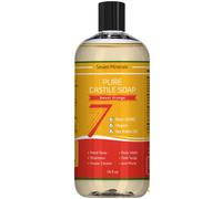 Pure Castile Soap Sweet Orange - No Palm Oil GMO-Free - Gentle Liquid Soap For Sensitive Skin & Baby Wash - All Natural Vegan Formula with