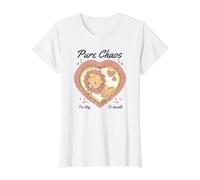 Pure Chaos Too Tiny To Handle Baby Retro Vintage Kitsch Art Camiseta gráfica económica, Mujer, Blanco, XS