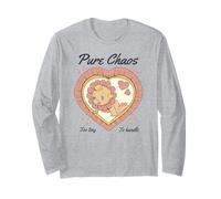 Pure Chaos Too Tiny To Handle Baby Retro Vintage Kitsch Art Manga Larga