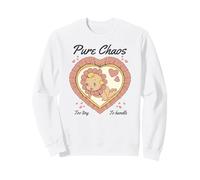 Pure Chaos Too Tiny To Handle Baby Retro Vintage Kitsch Art Sudadera