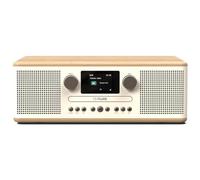 Pure Classic C-D6 Equipo de música (Reproductor de CD, Dab+/FM, Bluetooth, AUX, USB, Alarma Sleeptimer) Blanco algodón/Roble
