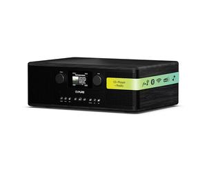 Pure Classic C-D6i - Radio por Internet Todo en uno con WiFi, Dab+/FM, Bluetooth, Reproductor de CD, USB, AUX, 150 presintonías, Sonido estéreo 2x15W, Pantalla a Color, Alarma y Temporizador - Negro