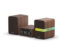 Pure Classic Stereo Mini Stereoanlage DAB+/FM, Bluetooth, CD, USB braun/Walnuss (254592)