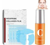Pure Collagen Films, Melting Collagen Film - Soluble Nano Collagen Mask, Highprime Collagen Film Face Mask, Korea Highprime Collagen Soluble Film, Collagen Hydrating Face Mask (1 Set)