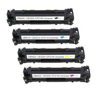 Pure-color Compatible Cartucho de tóner Reemplazo para HP 131X 131A CF210X CF210A para HP Laserjet Pro 200 Color M251nw M276nw, 128A CE320A CP1525n CM1415fnw, 125A CB540A CP1215 CP1518ni CM1312