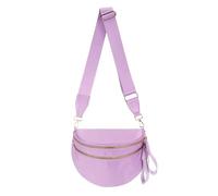 Pure Colour - Riñonera cruzada para mujer, espaciosa, riñonera, riñonera de gran tamaño, Riñonera de color morado claro, 11.0 Inches X 8.6 Inches X 4.5 Inches, Casual
