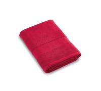 Pure Cotton - Juego de 2 Toallas y 2 sábanas de baño - Tejido de algodón Peinado, estándar 100 Oeko-Tex - Lavable a 40 °C - 2 x 50 x 100 cm, 2 x 70 x 140 cm, Burdeos