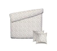 Pure Cotton - Juego de Cama de 3 Piezas para 2 Personas, Funda nórdica de 240 x 220 cm y 2 Fundas de Almohada de 63 x 63 cm, 100% satén de algodón, 80 Hilos, Certificado Öko-Tex - Campo en Flores