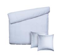 Pure Cotton - Juego de Cama de 3 Piezas para 2 Personas, Funda nórdica de 260 x 240 cm y 2 Fundas de Almohada de 63 x 63 cm, 100% percal de algodón, 80 Hilos/cm², 122 gsm, Certificado Öko-Tex