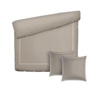 Pure Cotton - Juego de cama de 3 piezas para 2 personas, funda nórdica de 260 x 240 cm y 2 fundas de almohada de 63 x 63 cm, 100% satén de algodón, 80 hilos/cm², 120 GSM, certificado Öko-Tex - Silueta