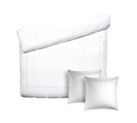 Pure Cotton - Juego de cama de 3 piezas para 2 personas, funda nórdica de 260 x 240 cm y 2 fundas de almohada de 63 x 63 cm, 100% satén de algodón, 80 hilos/cm², 120 GSM, certificado Öko-Tex - Silueta