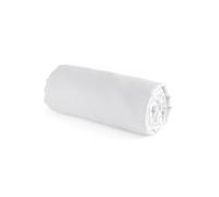 Pure Cotton - Sábana Bajera 100% satén de algodón, Ropa de Cama Elegante y Suave, estándar 100 de Oeko-Tex - Lavable a 40 °C - 60 x 120 x 14 cm - Lisa Blanca