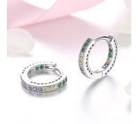 Pure Crystal Row Weddng Earrings For Women Jewelry Female Gift