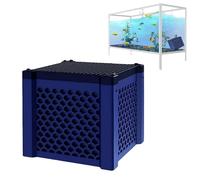 Pure Cube Water Trough Filter, Horse Trough Purifier Cube, Eco-Aquarium Water Purifier Cube with Honeycomb Structure, Ultra-Strong Filtration & Absorption for Aquarium, Fish Tank (Blue,1 pcs)