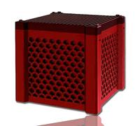 Pure Cube Water Trough Filter,Water Filter for Horses,Removes Yellow Water and Fishy Odor (Red)