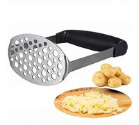 Puré de Patata, Smaier Masher Machacador Perforada de Acero Inoxidable y Superficie Lisa Diseñado Para Aplastar las Patatas