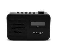 Pure Elan One2 Radio Portátil Dab+/FM con Bluetooth 5.1 (Pantalla LCD, 10 Botones de Memoria, Funciona con 4 Pilas AA) Negro Carbón