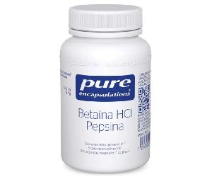Pure Encapsulations Betaina HCl Pepsina 90 Cápsulas Vegetales