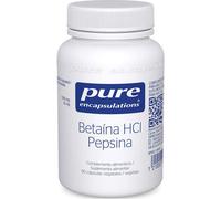 Pure Encapsulations Suplemento Betaína HCl Pepsina Fuente de ácido clorhídrico 90 cápsulas